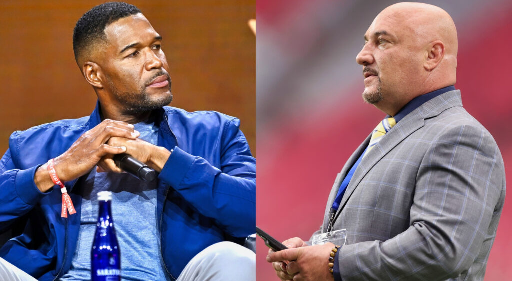 Photos of Michael Strahan and Jay Glazer