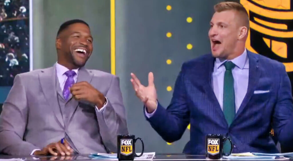 Michael Strahan and Rob Gronkowski on 'FOX NFL Sunday'