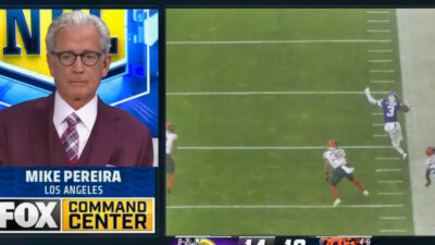 Mike Pereira explaining NFL rule during Minnesota Vikings win