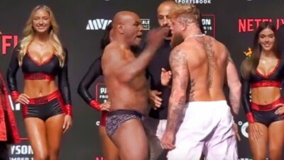 Mike Tyson and Jake Paul face off