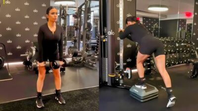 Molly Qerim working out