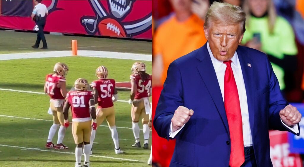 Nick Bosa and Donald Trump