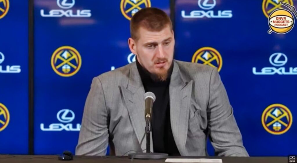 Nikola Jokic mistook a reporter's question