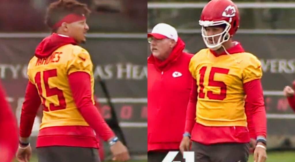 Photos of Patrick Mahomes In Chiefs training