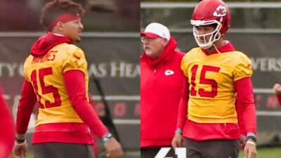 Photos of Patrick Mahomes In Chiefs training