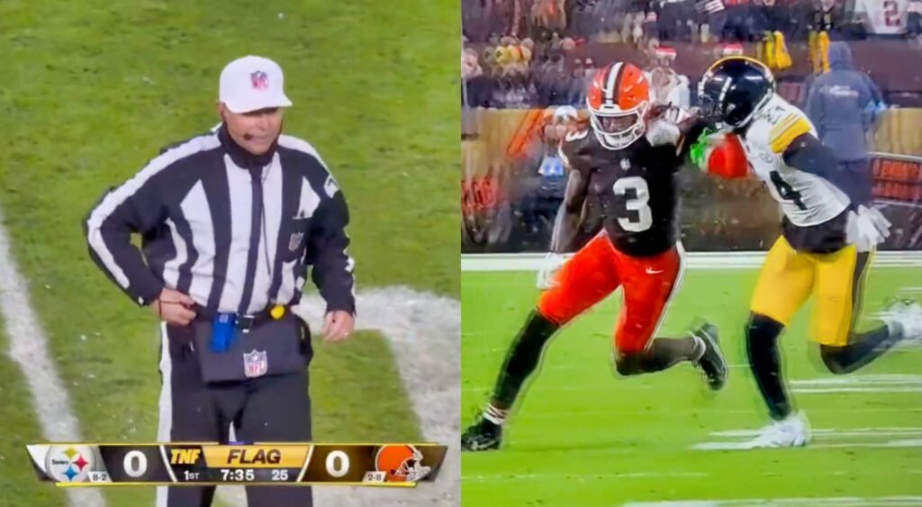 Refs missing big calls at the Browns-Steelers game