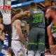 Rudy Gobert and Christian Braun's brawl during the Timberwolves vs. Nuggets game