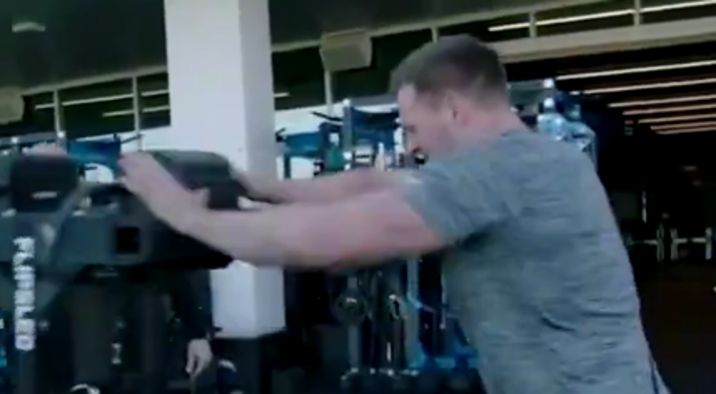 JJ Watt working out