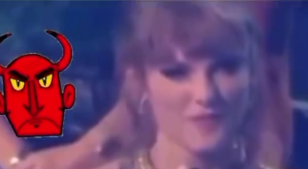 Taylor Swift reacting to the acceptance