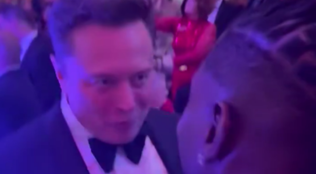 Elon Musk meeting Antonio Brown