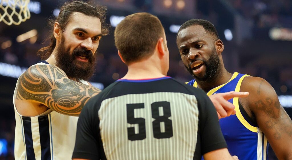 A former NBA champion criticized Draymond Green for hitting Steven Adams in the groin twice