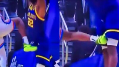 Shai Gilgeous-Alexander kicked Andrew Wiggins' private part during the Warriors win over OKC