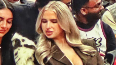 Blonde Woman seen at Toronto Raptors game