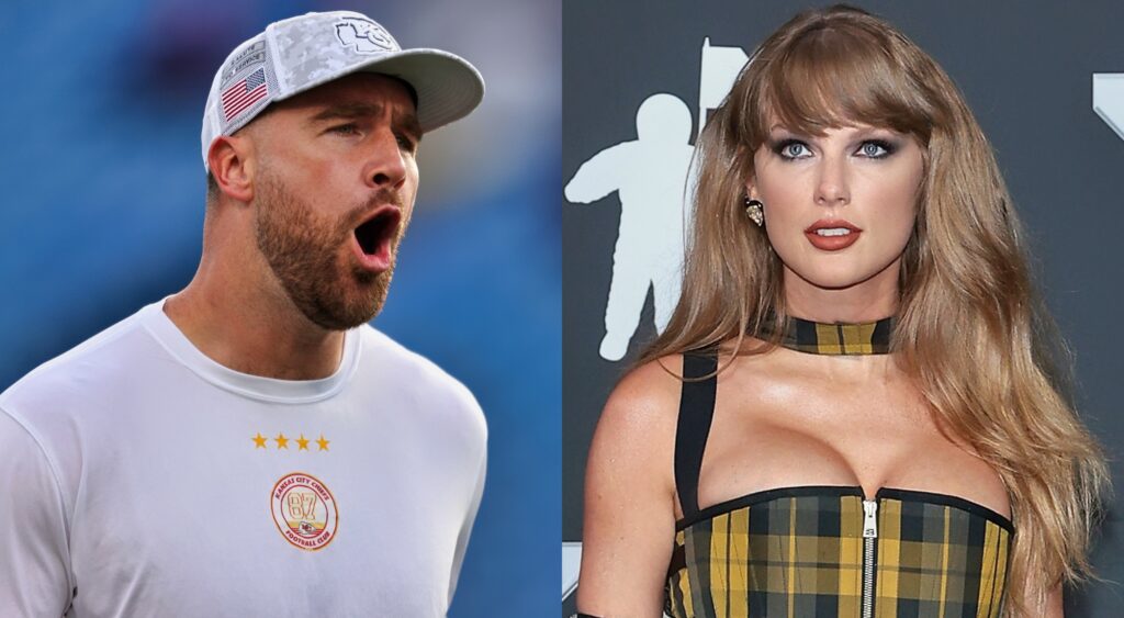 Travis Kelce and Taylor Swift 