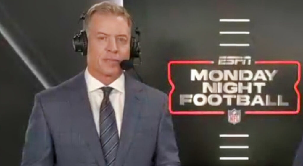 Troy aikman on Monday Night Football