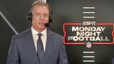 Troy aikman on Monday Night Football