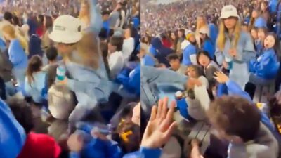 USC and UCLA fans in stands