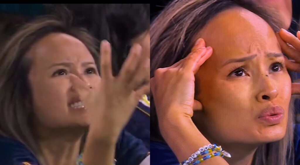 Merrianne Do showing emotion on Monday Night Football