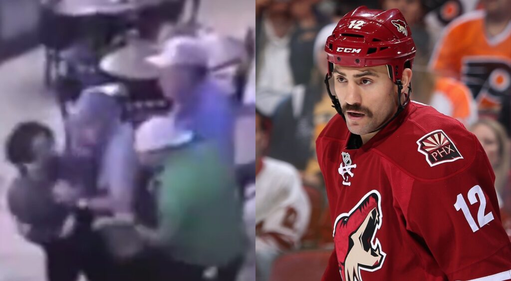 Security footage from a golf club and Paul Bissonnette