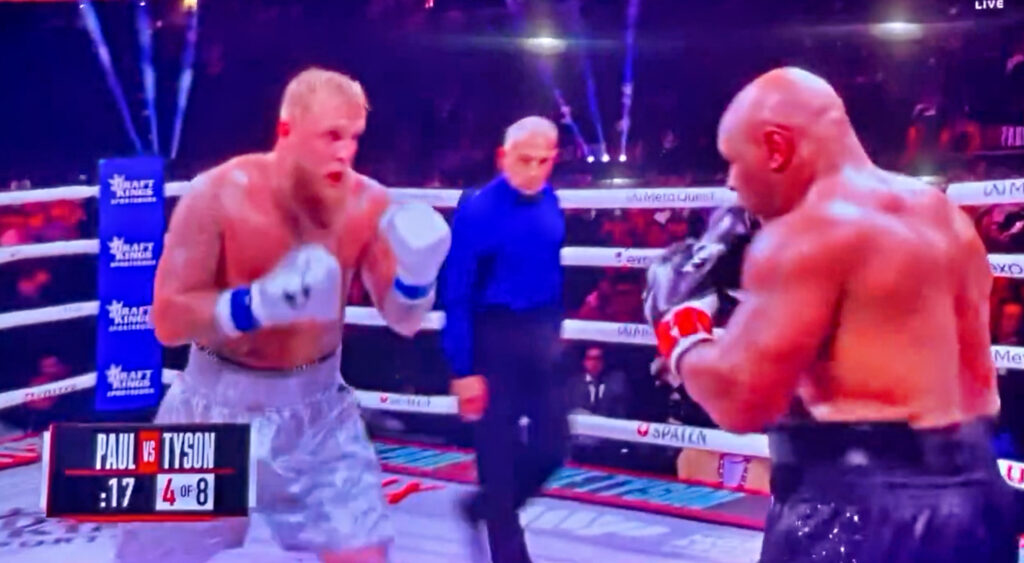 VIDEO: Social Media Is Convinced That The Jake Paul-Mike Tyson Boxing Match Was "Rigged" After Noticing Fishy Moment