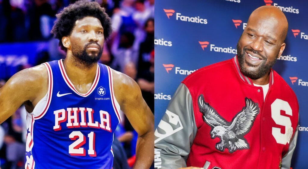 Shaquille O'Neal slammed Joel Embiid