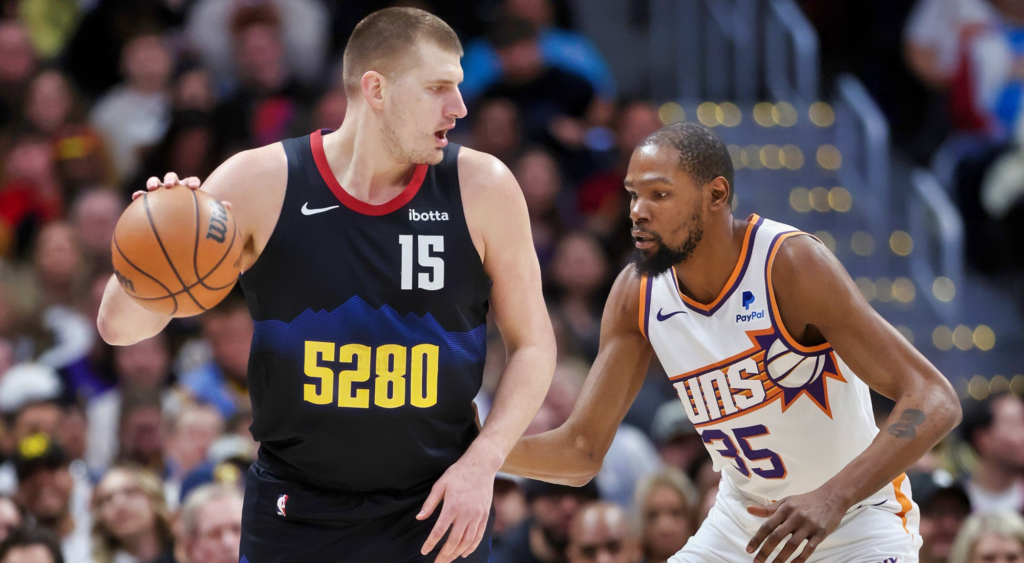 Nikola Jokic and Kevin Durant