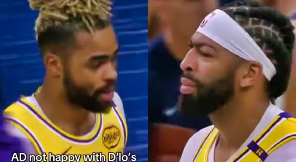 Anthony Davis Was Absolutely Disgusted Over D'Angelo Russell's Shot Selection In Lakers' Loss To The Wolves