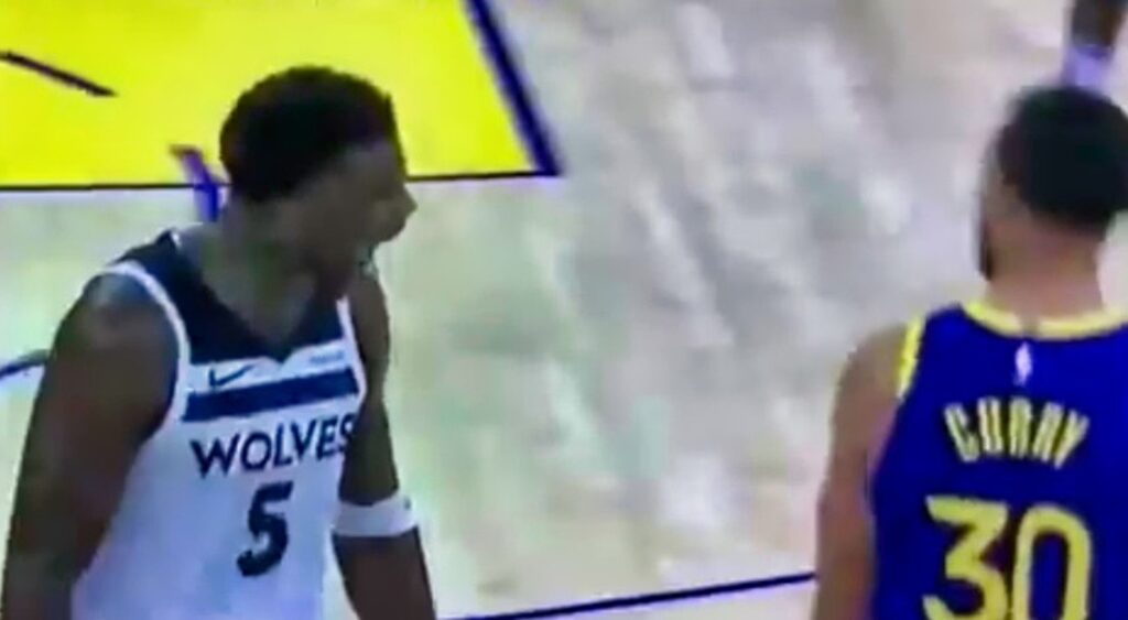 Anthony Edwards’ fierce trash talk to Stephen Curry during their 1v1 duel in the Warriors-Timberwolves game gets exposed in leaked audio.