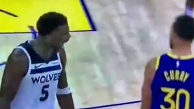 Anthony Edwards’ fierce trash talk to Stephen Curry during their 1v1 duel in the Warriors-Timberwolves game gets exposed in leaked audio.