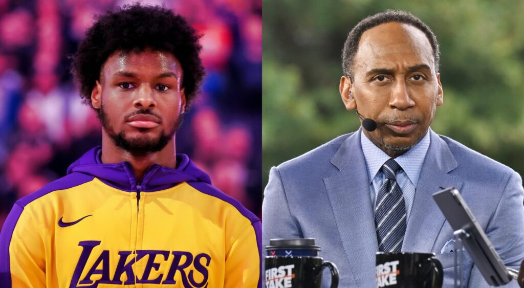 Stephen A. Smith discussed Bronny James' potential NBA future