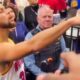 Stephen Curry angrily reacts after an elderly man snatches shoes he gifted to a little kid