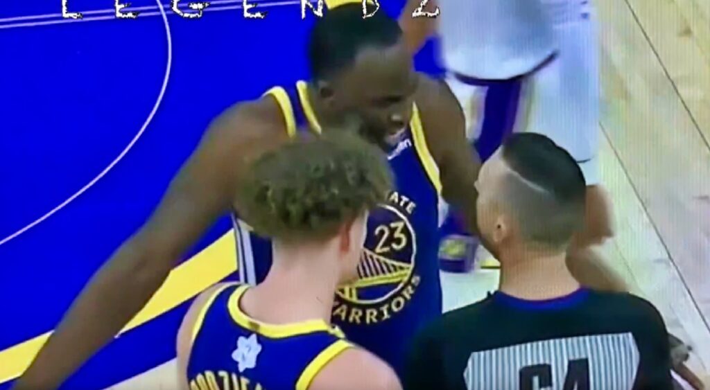 Draymond Green engaged in trash talk