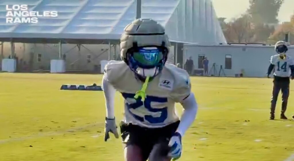 Emmanuel Forbes at practice.