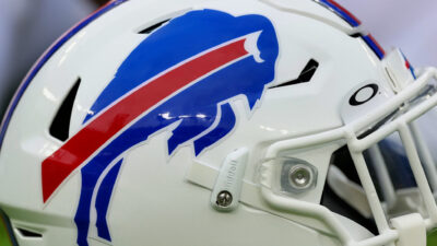 Buffalo Bills logo on helmet