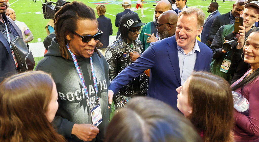 Jay-Z with Roger Goodell