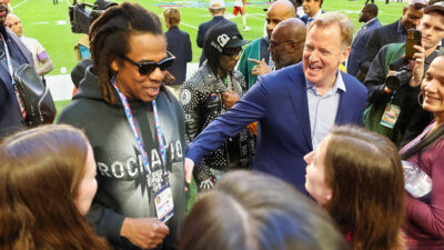 Jay-Z with Roger Goodell