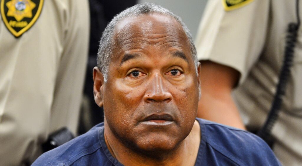 O.J. Simpson at trial.