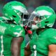 Jalen Hurts and AJ Brown in uniform