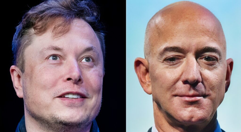 Elon Musk and Jeff Bezos