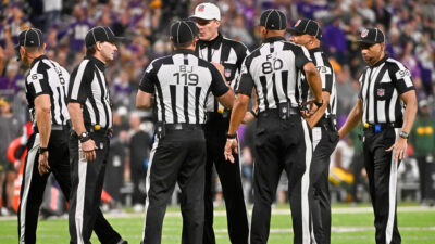 Photo of NFL referees for article on NFL rules