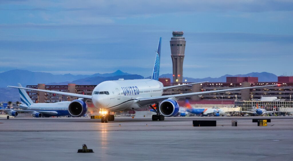 Random airplane in Vegas