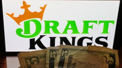 DraftKings logo and money