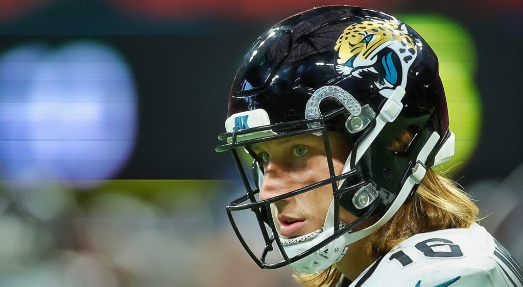 Trevor Lawrence in Jags uniform