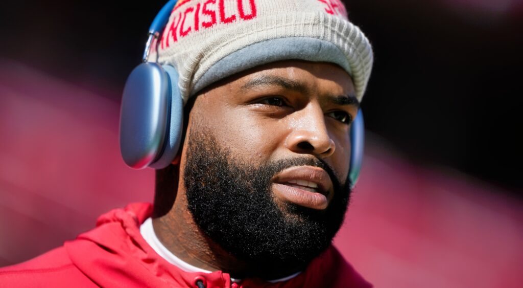 Trent Williams in 49ers gear