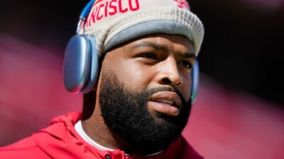 Trent Williams in 49ers gear