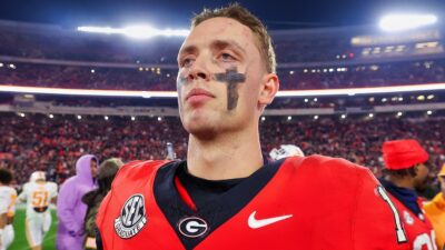 Carson Beck in Georgia uniform