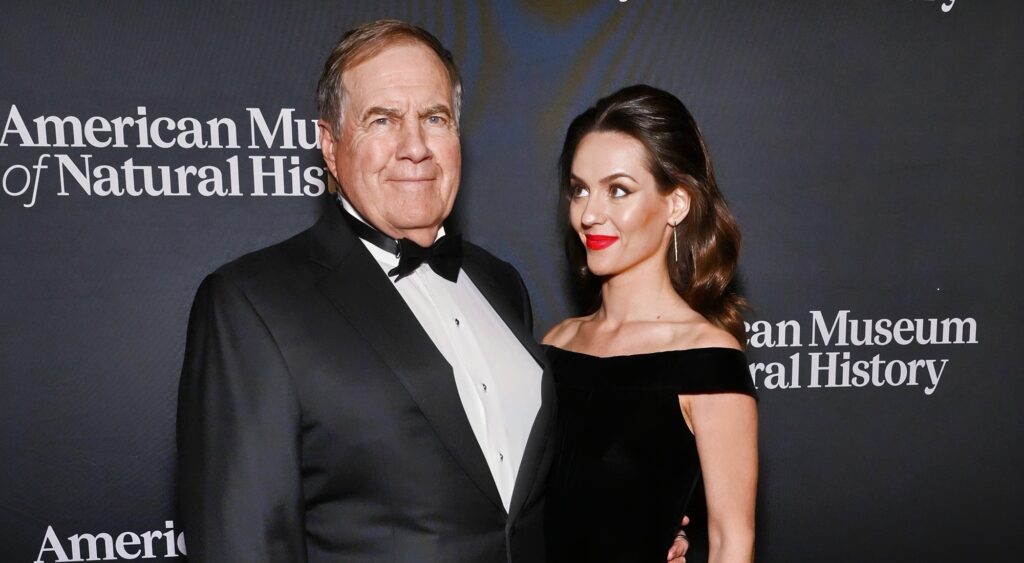 Bill Belichick and Jordon posing at event