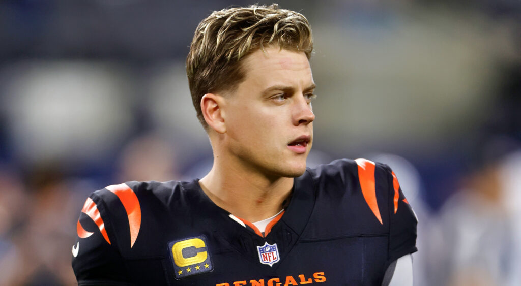 Joe Burrow in Bengals uniform