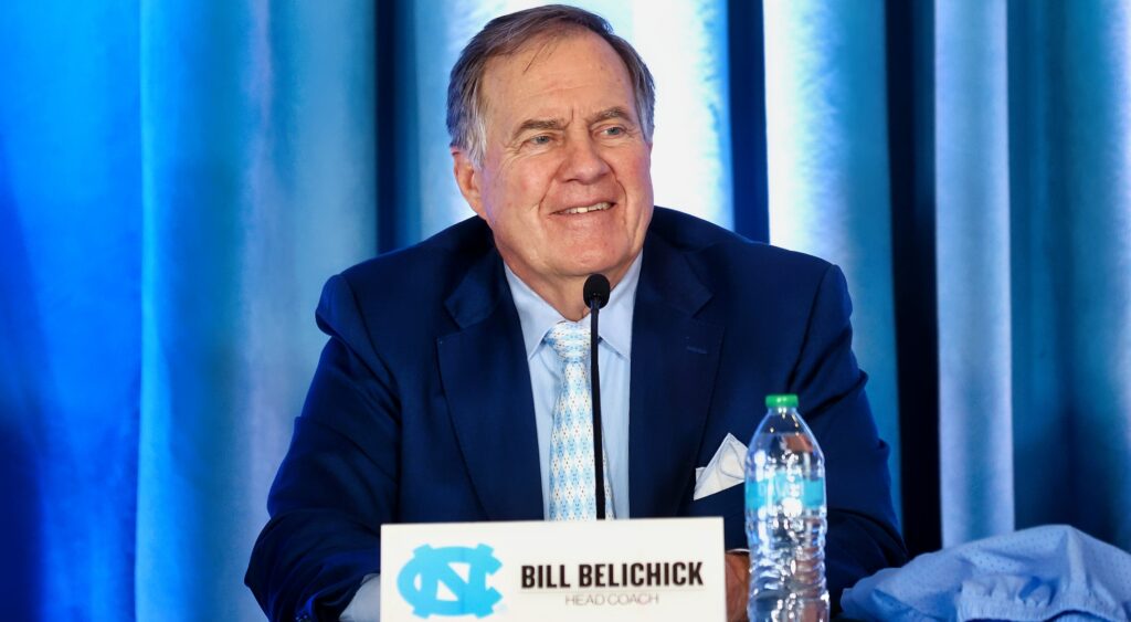 Bill Belichick at his UNC press conference.