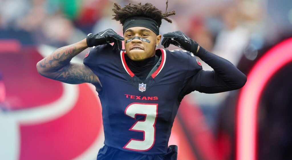 Tank Dell in Texans uniform